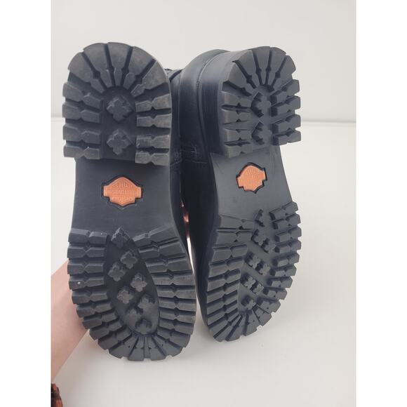 Harley Davidson Amber Motorcycle Boots - Round Toe | Women's Sz 7.5 - Picture 10 of 11